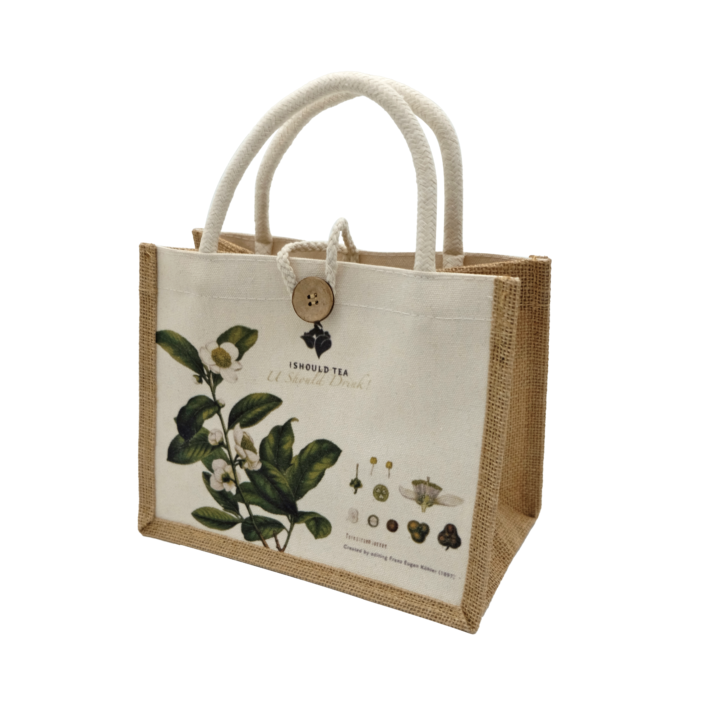 益壽茶園拼接麻布袋