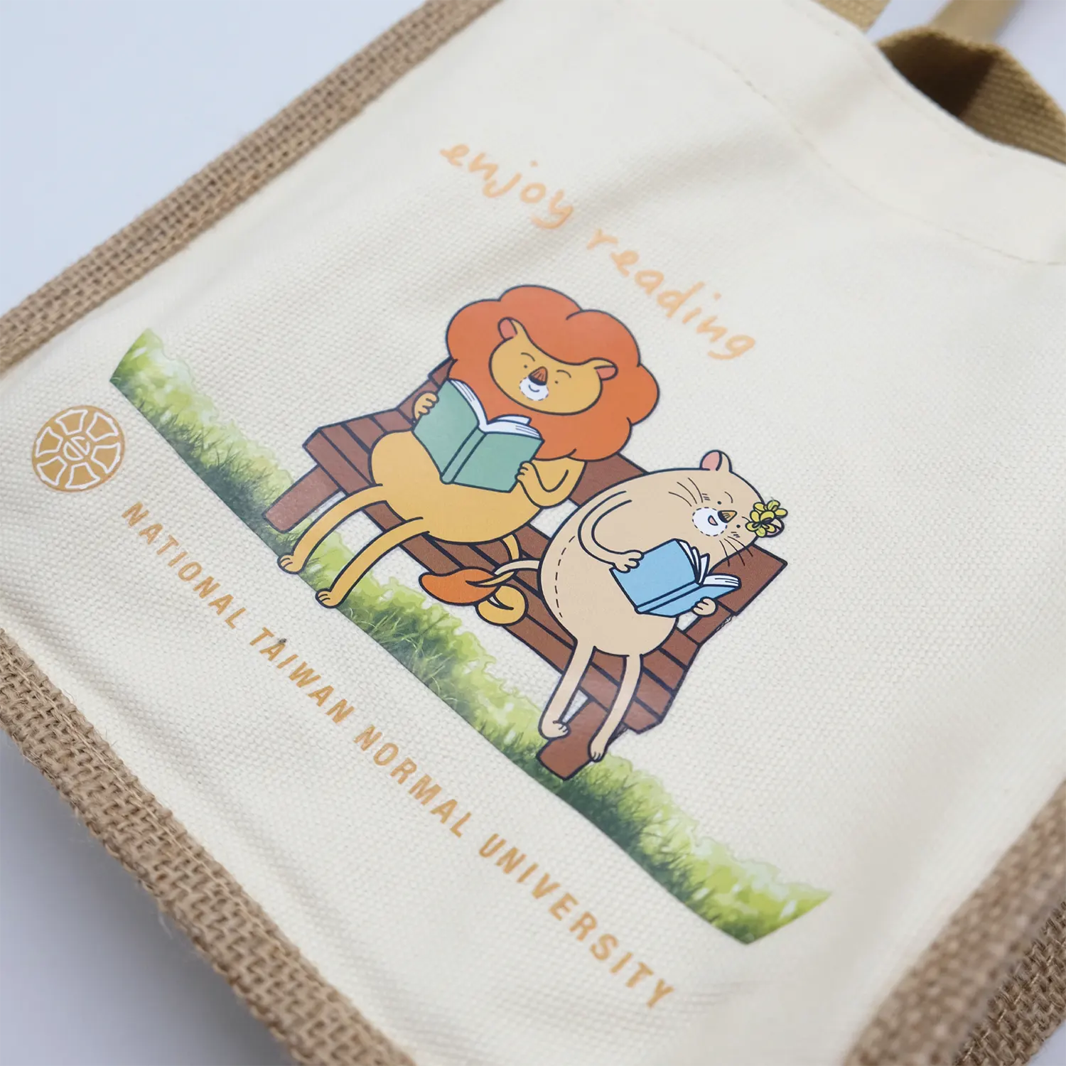 台師大圖書館拼接麻布袋 - 圖2