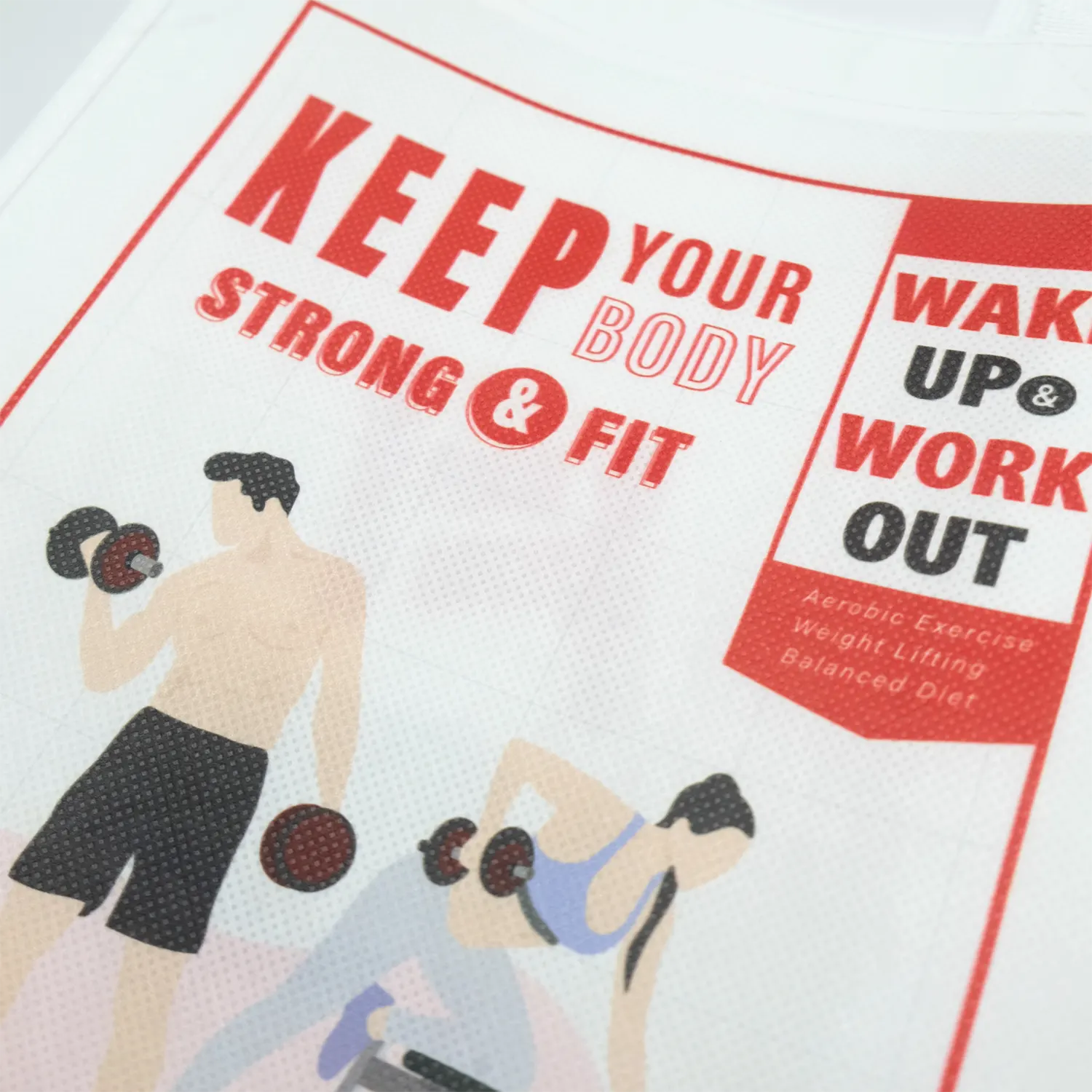 健身聯盟不織布熱昇華直噴袋 - 圖3