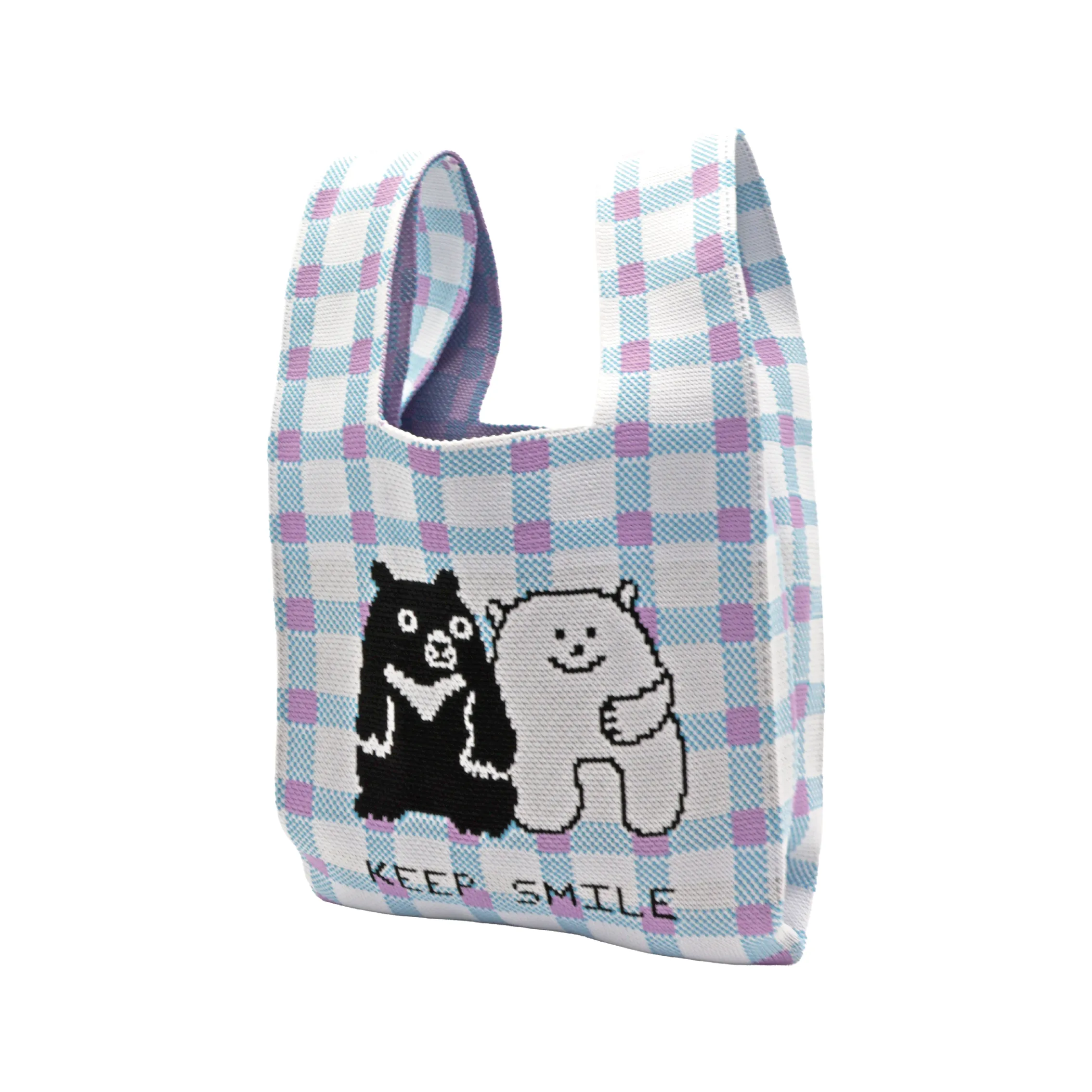 毛線針織背心袋 - 圖2