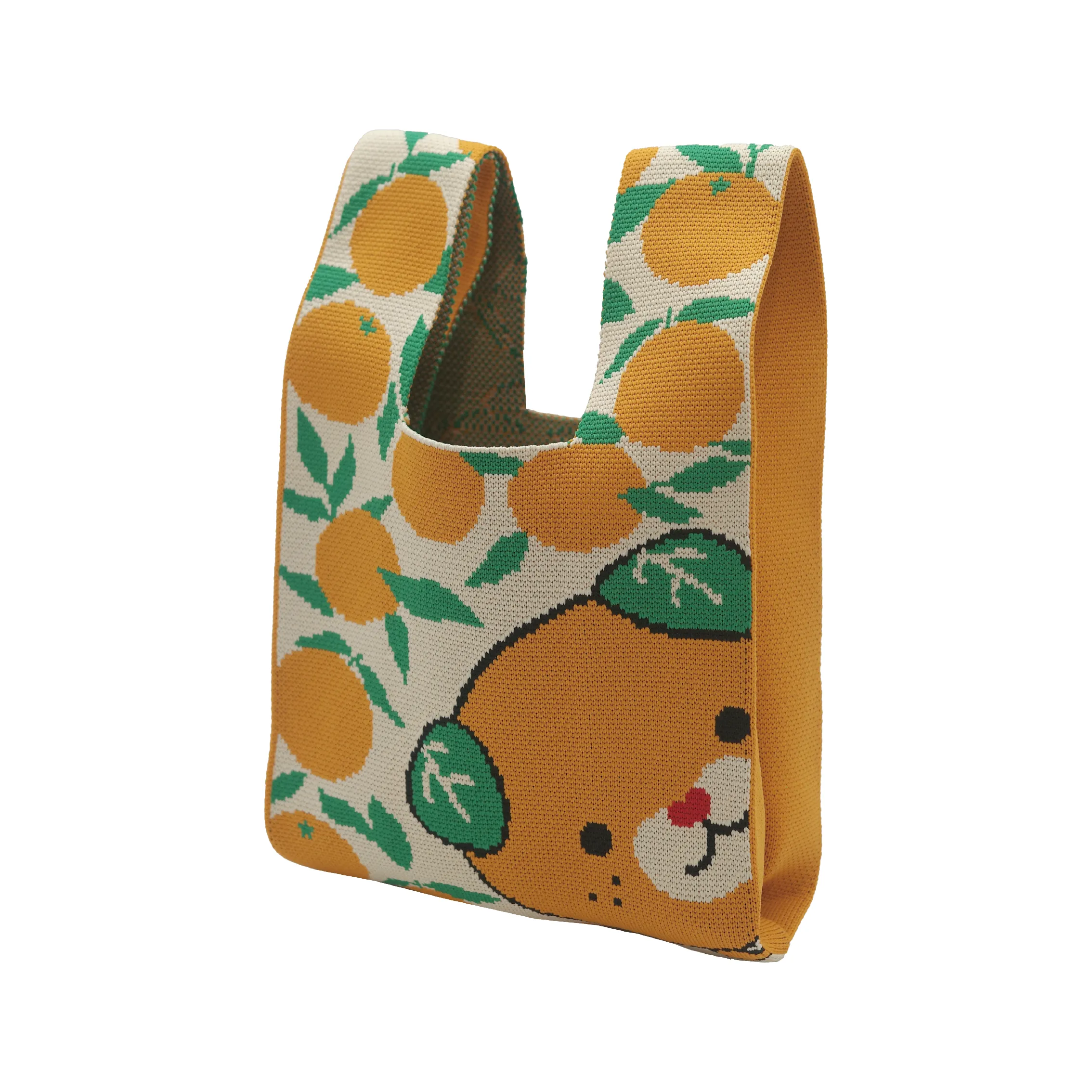 毛線針織背心袋 - 圖2