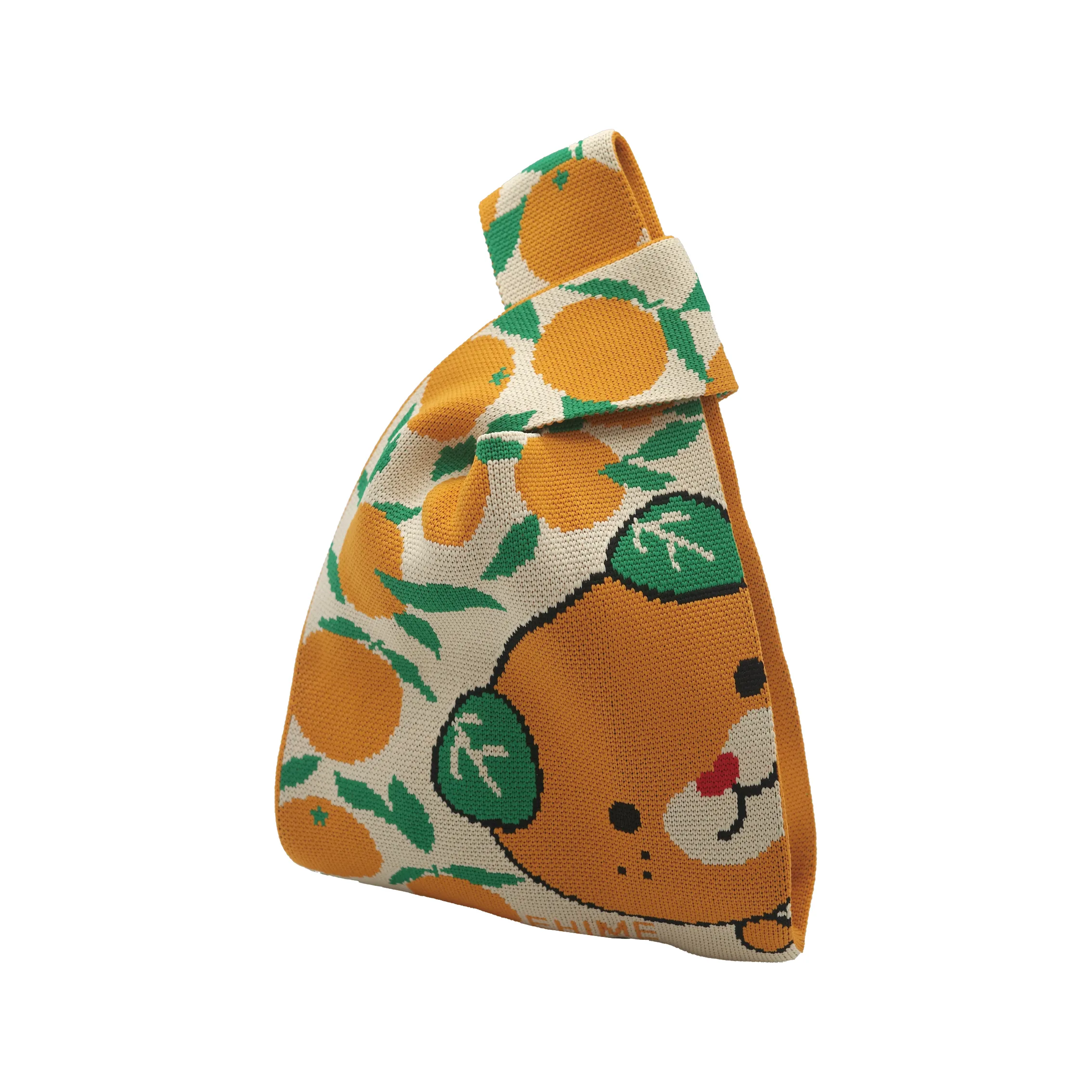 毛線針織背心袋 - 圖3