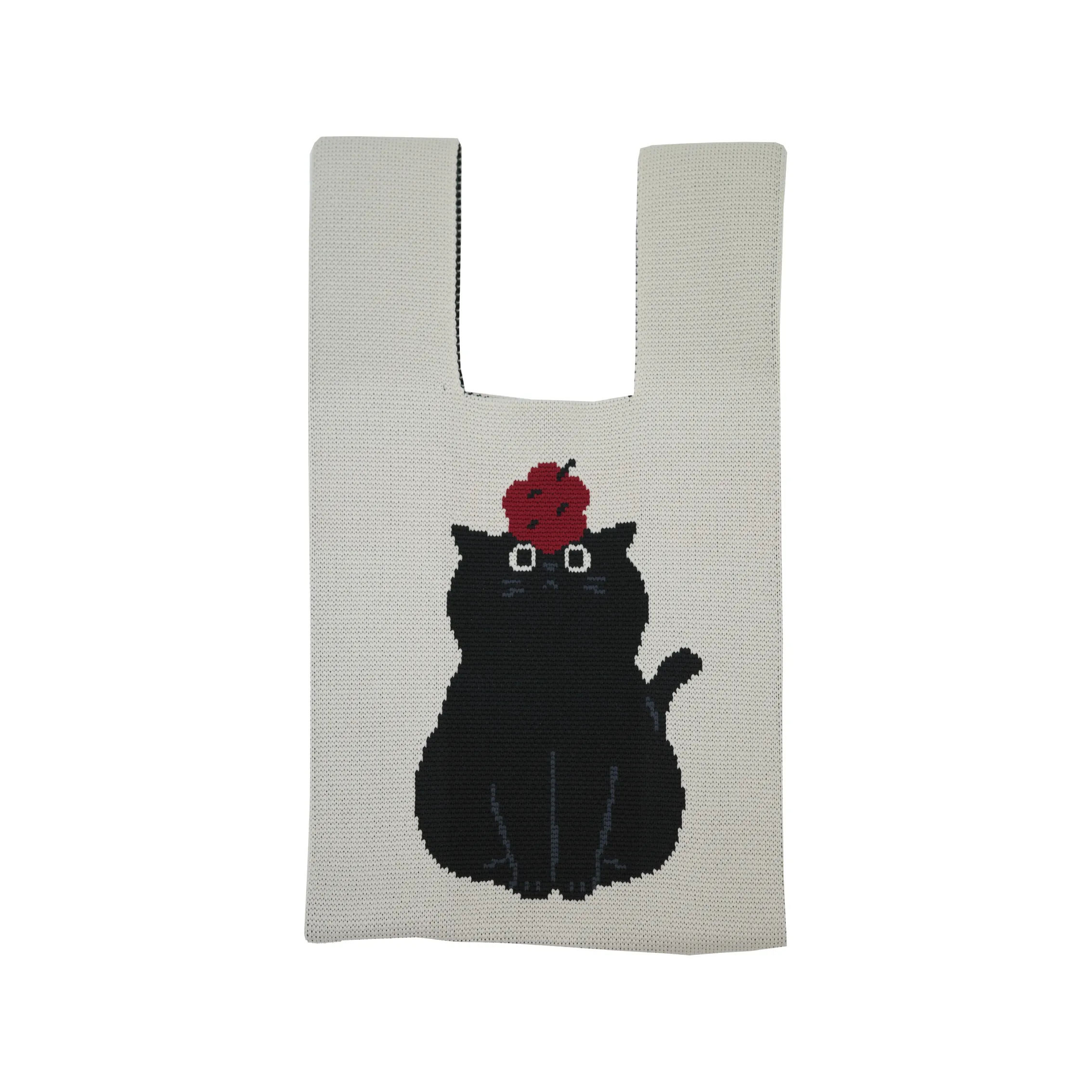 毛線針織背心袋 - 圖2