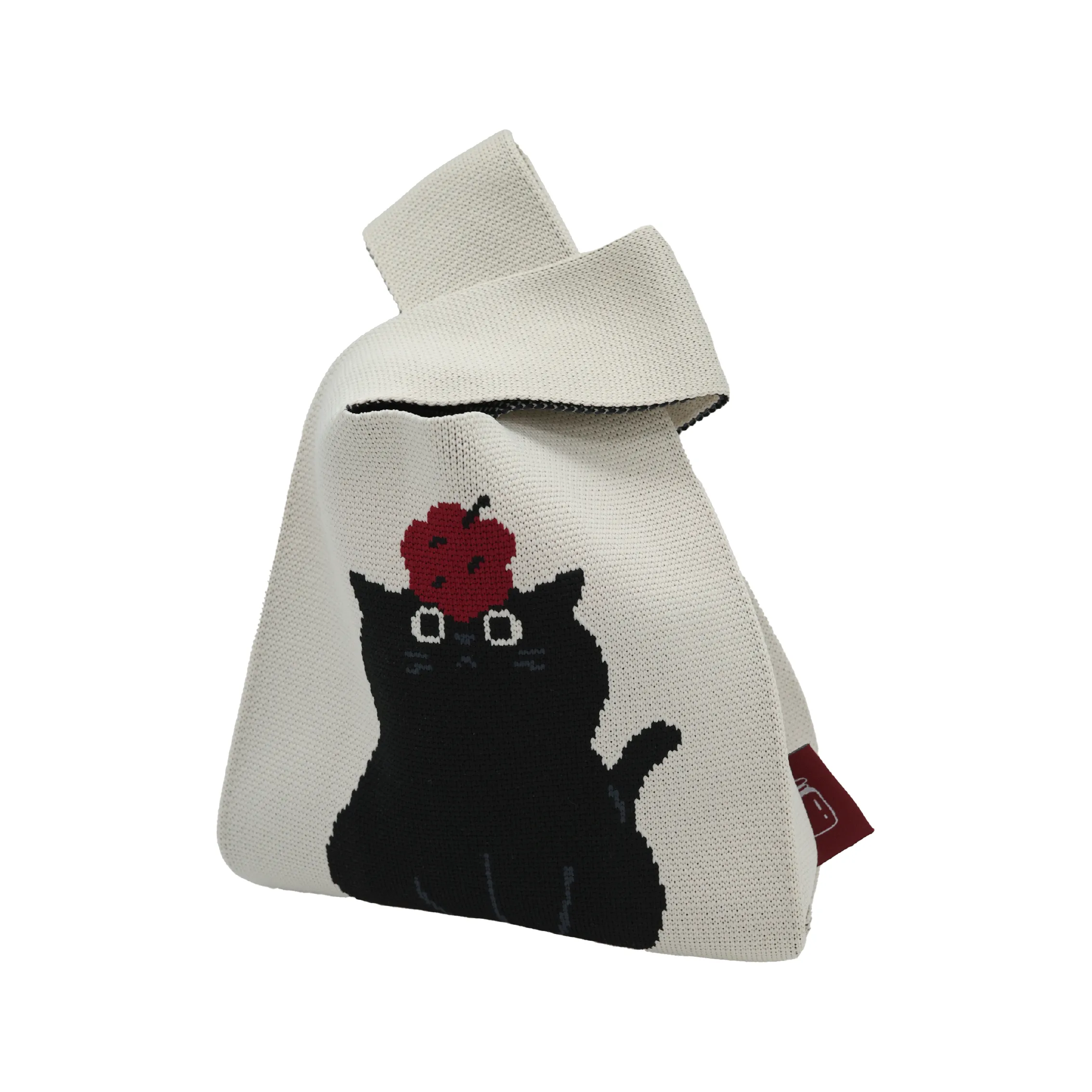 毛線針織背心袋 - 圖3