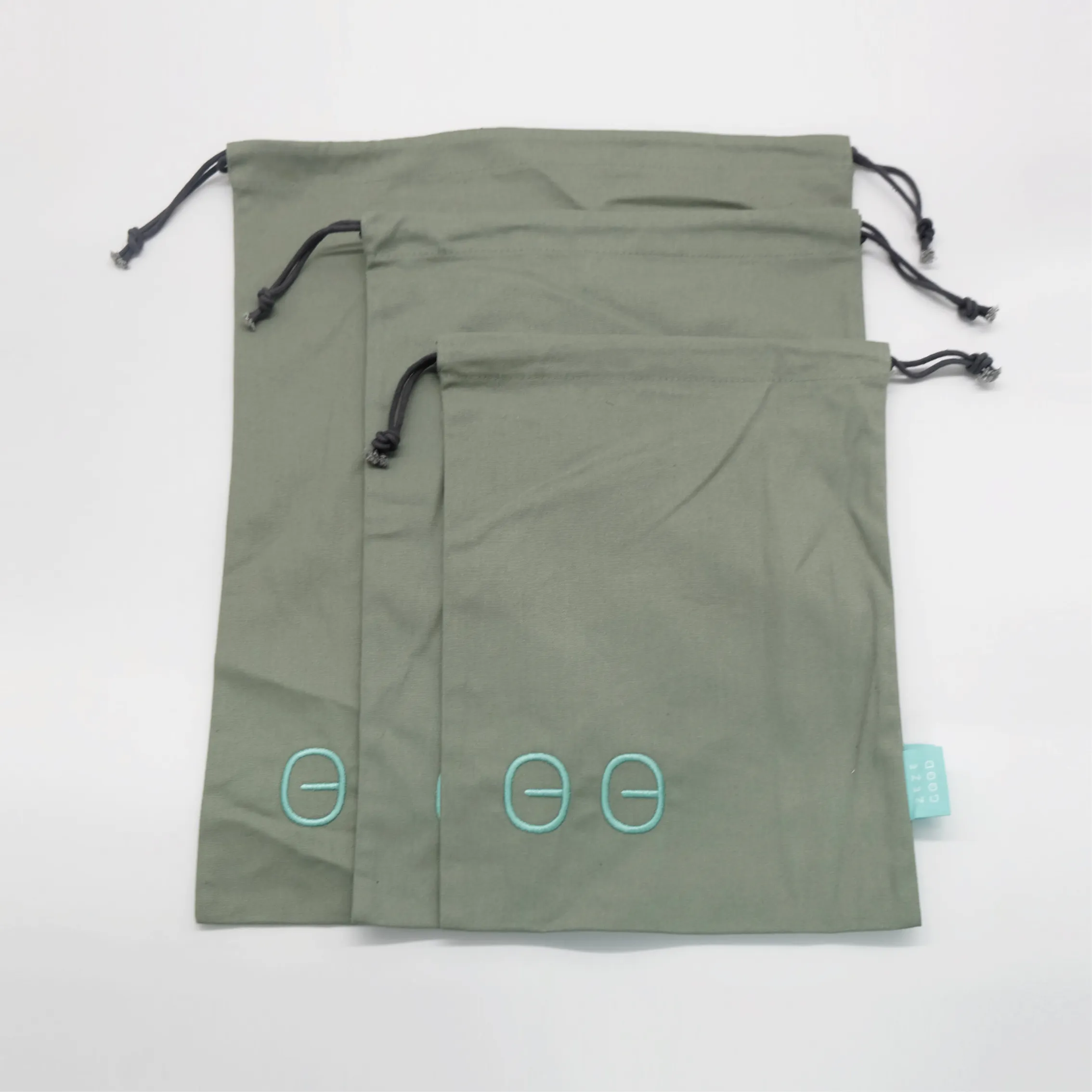 優式國際刺繡束口袋 - 圖3