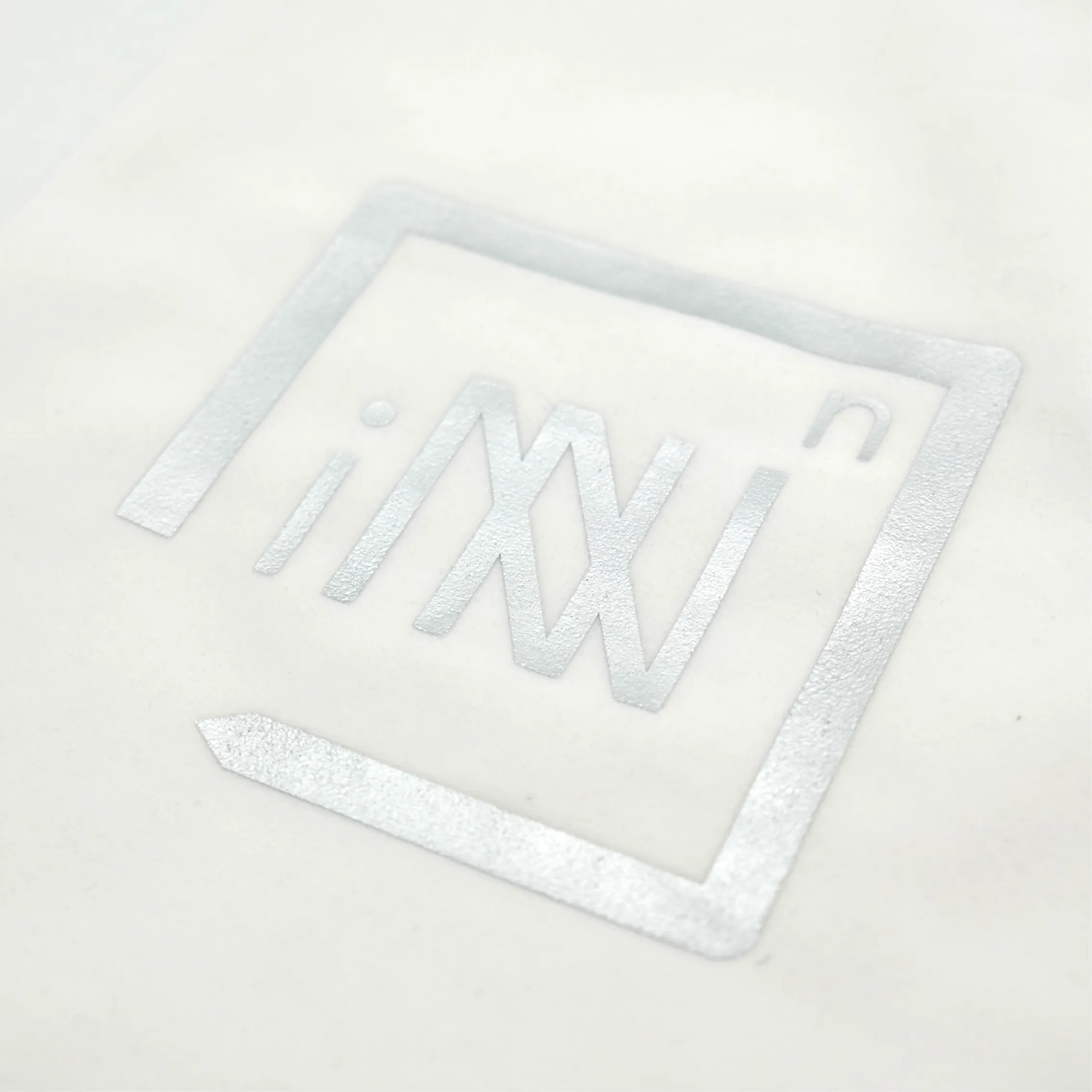 銀色印刷麂皮絨束口袋 - 圖3