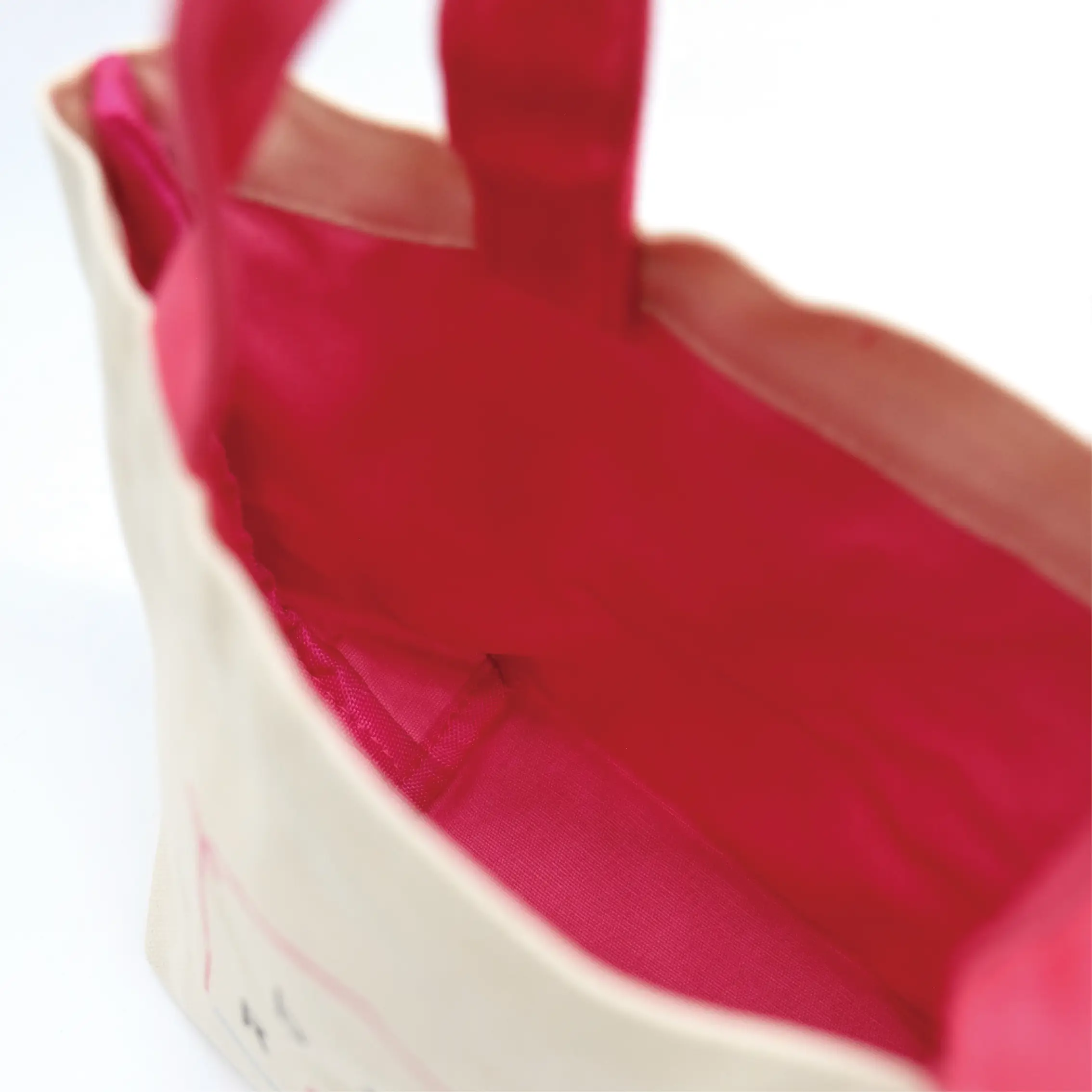 手提內裡配色帆布袋 - 圖2