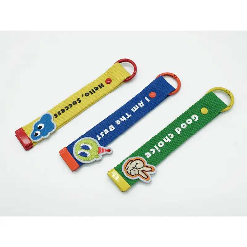 台塑貼布繡織帶鑰匙圈 - 圖2